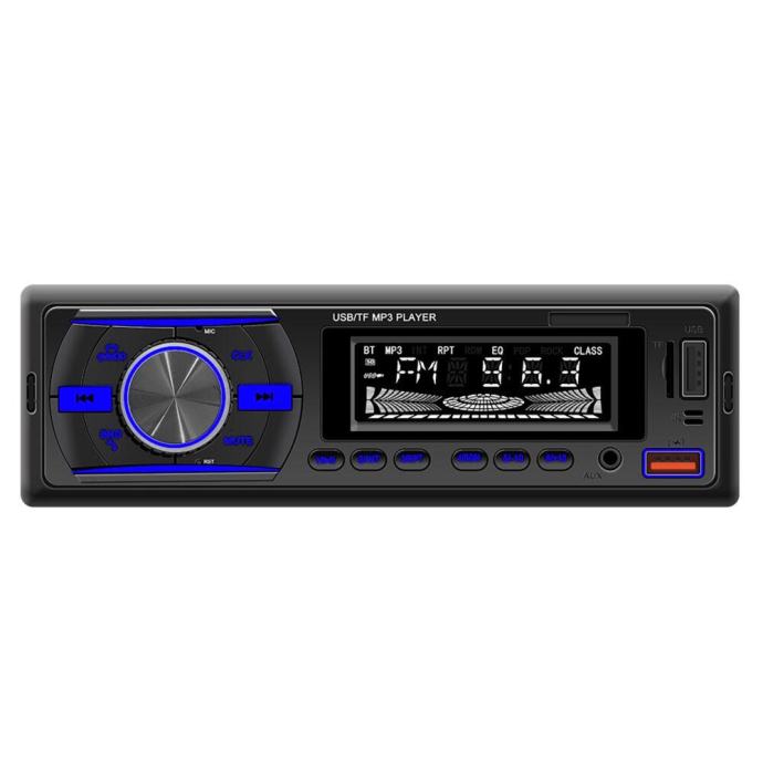 1DIN LCD Avtoradio RGB 4x50W MP3 2x USB Bluetooth 12V Daljinec