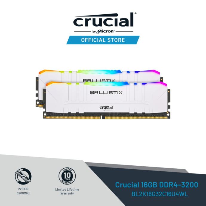 Crucial Ballistix White RGB 32 GB Kit