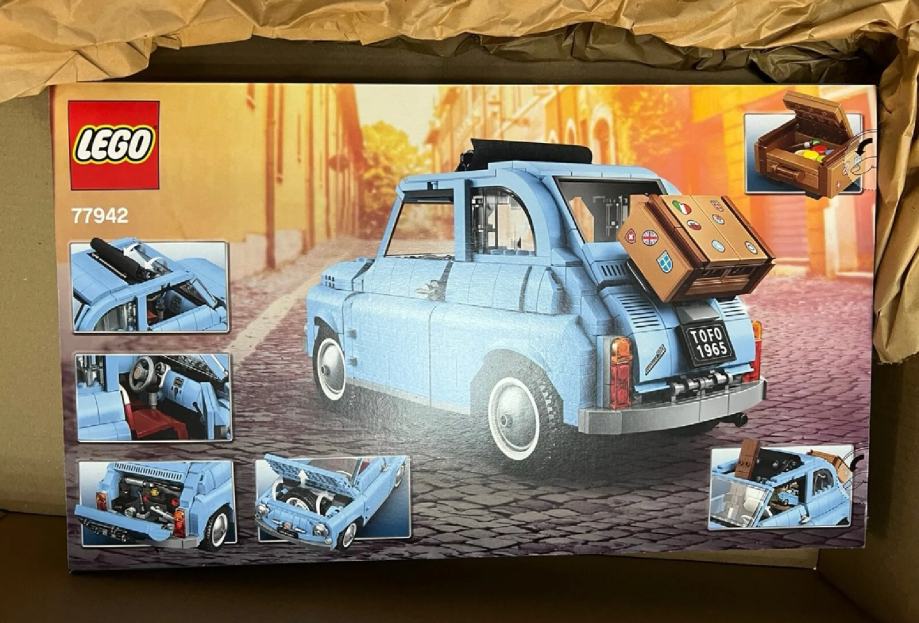 Lego Fiat Light Blue Edition Novo