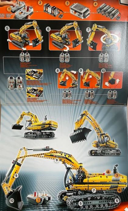 LEGO Technic gosenični bager 8043 NOVO in zapečateno