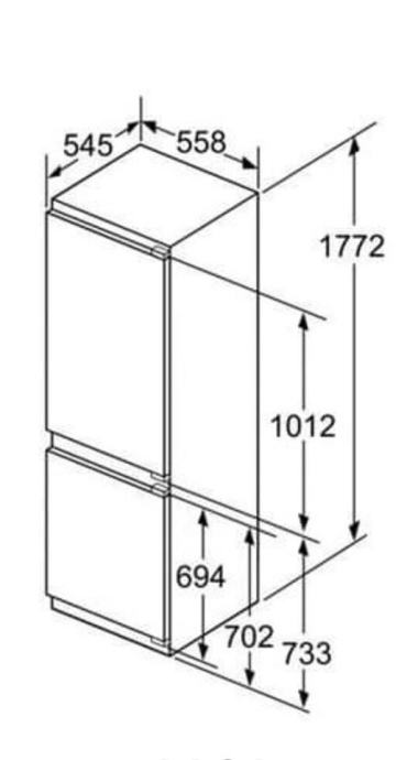 Vgradni Hladilnik Z Zamrzovalnikom Bosch Kin Af