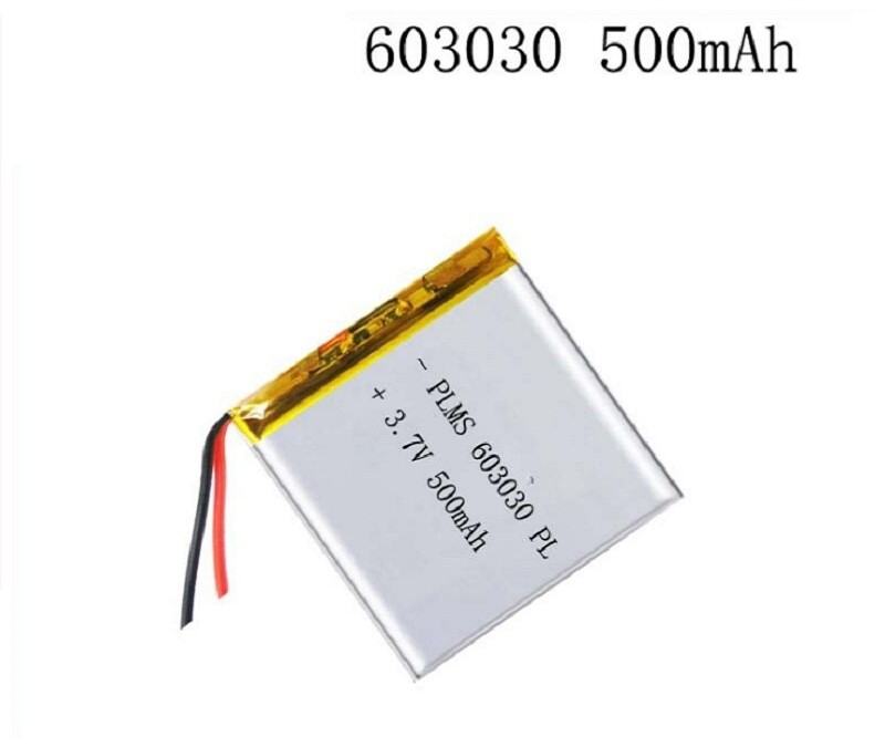 Rechargeable 3 7V Lithium Li Po Polymer Battery 500mAh Battery 603030