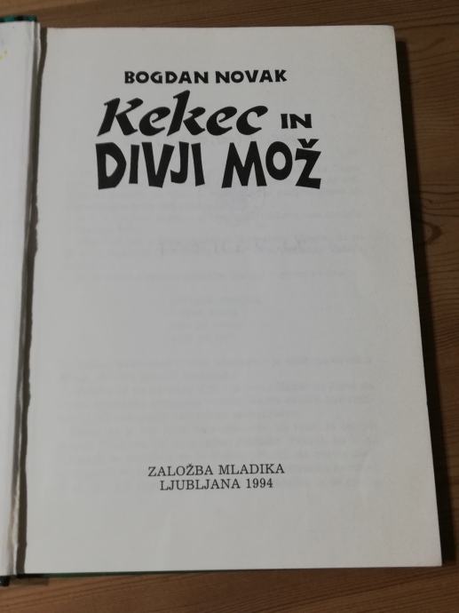 Kekec In Divji Moz Bogdan Novak