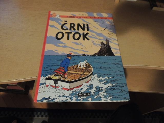 TINTIN IN NJEGOVE PUSTOLOVŠČINE ČRNI OTOK HERGÉ ZALOŽBA UČILA INT