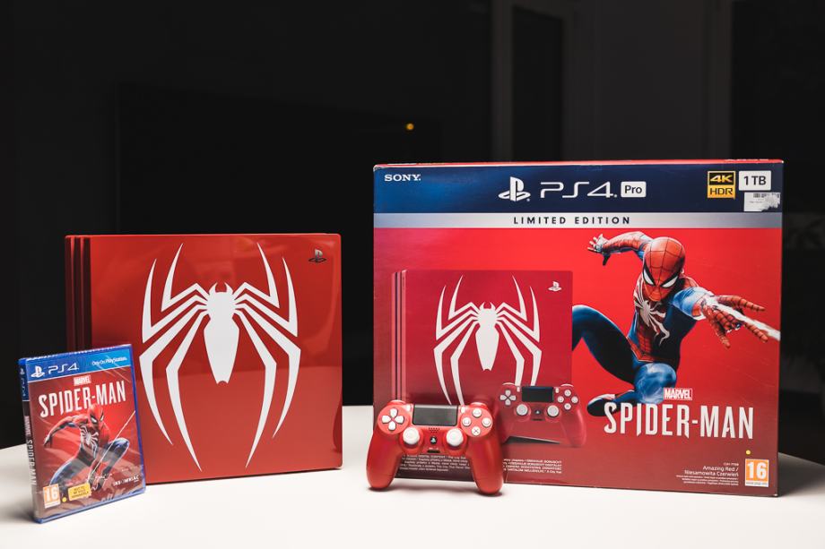 Playstation Pro Tb Limited Edition Amazing Red Spider Man