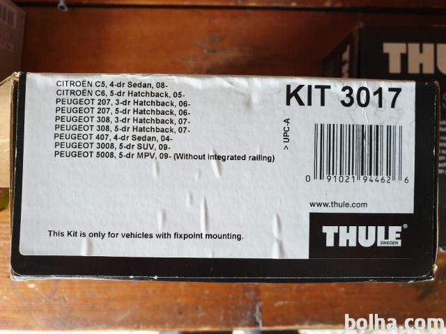 Thule KIT 3017 Za Citroen Peugeot