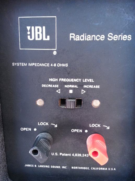 Jbl Radiance Series Obnovljeni Legendarni Vintage Hifi Zvo Niki X W