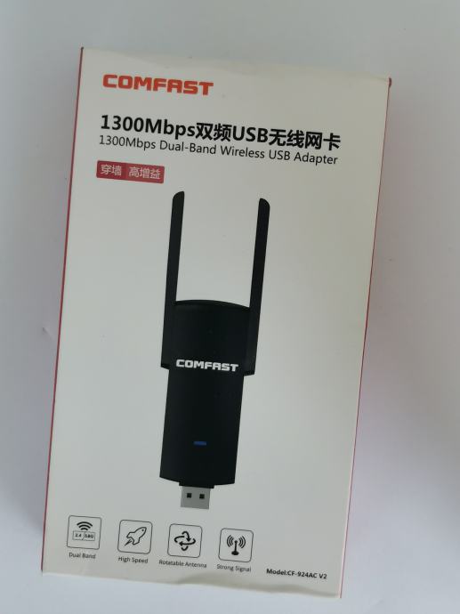 WiFi USB mrežna kartica Comfast CF 924AC V2 1300Mbps 2 4 5 8G