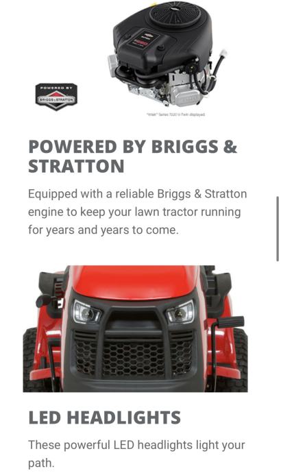 Snapper SPX 110 Briggs Stratton V Twin 7200 INTEK 656 Ccm OHV 107 Cm