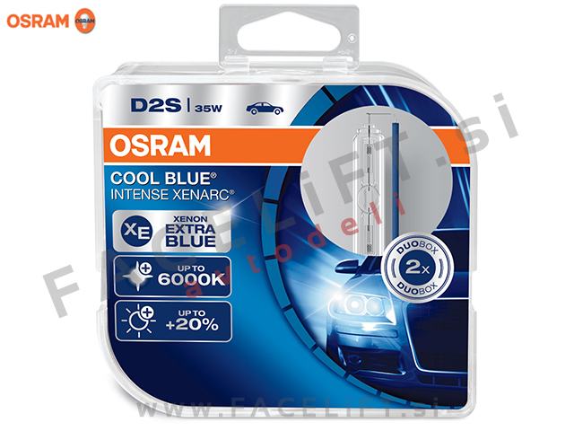 Xenon žarnice Osram Cool Blue Intense Xenarc D2S P32d 2 5500K 35W