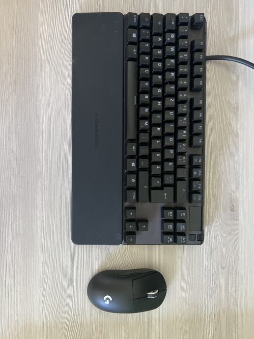 Logitech G Pro Superlight In Steelseries Apex Pro Tkl