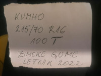 Pnevmatike Kumho 215/70/16 zimska Količina: 4