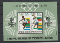 Togo OLIMPIJSKE IGRE MUNICH BLOK MNH 1972