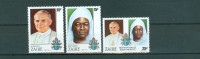 Zaire 1986 osebnosti papež JPII. serija MNH**