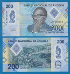 ANGOLA 200 kwanzas 2020 UNC polymer