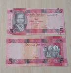 Južni Sudan 5 funtov letnik 2015 UNC