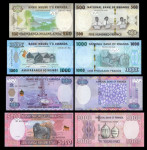 RUANDA / Rwanda 500 1000 2000 5000 frankov 2014-2019 UNC