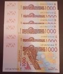 West african states, 1000 francs / frankov iz leta 2012 (2019), UNC