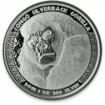 1 oz SREBRNIK KONGO GORILLA 2018 CONGO srebro unča Ag (otaku)