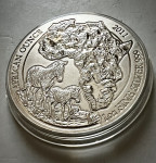 1 oz SREBRNIK Rwanda 2011 African Ounce ZEBRA (otaku)