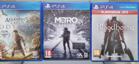 Ps4 igre Bloodborne, Assasins creed Odyssey in Metro exodus