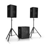 Auna Cube 1812, 2.1 Aktivni PA Set, 1600 Watt, 18″ Subwoofer, 2 x 12″