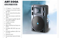 RCF ART500A aktivna zvočnika MUSICAL POWER: 800W LF, 200W HF / 920 eur