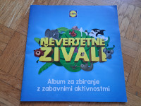 NEVERJETNE ŽIVALI - ALBUM S KARTICAMI LIDL - POLN