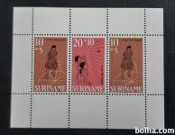 mladina, otroci - Suriname 1966 - Mi B 8 - blok, čist (Rafl01)