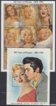 MONTSERRAT 1995 MARILYN MONROE ELVIS PRESLEY ** Mi 915/23+B69 (6)