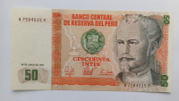 PERU 50 INTIS  1987