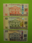 SURINAM (SURINAME) 2012/19 - 5, 10 IN 20 DOLARJEV - PRODAM