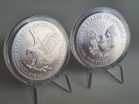 2 x 1 oz Eagle 2021 tip1&tip2