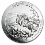 5 oz SREBRNIK Washington quarter 2019 SHENANDOAH USA ZDA (otaku)