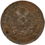 LaZooRo: Argentina 2 Centavos 1885 XF