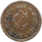 LaZooRo: Mexico 1 Centavo 1906 XF