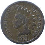 LaZooRo: Združene države Amerike 1 Cent 1874 VF