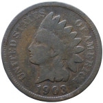 LaZooRo: Združene države Amerike 1 Cent 1903 VF