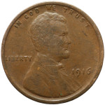 LaZooRo: Združene države Amerike 1 Cent 1916 VF