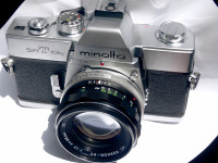 Minolta SRT 101b in Rokkor 55mm, vintage analogni SLR, preverjen