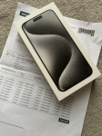 iPhone 15 Pro Max 256Gb (White ali Black) NOVO