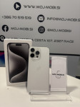 iphone 15 PRO MAX 256gb White Titanium, Rabljen, Garancija , obroki **