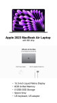 Apple 2023 MacBook Air Laptop with M2 chip (15.3-inch, 8GB, 512GB SSD)