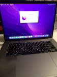 Macbook Pro 15,4" A1990 2018 6-jedrni i7 2.2GHz 16GB ram 256GB SSD