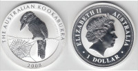 1 oz srebrnik Kookaburra 2008