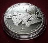 1 oz SREBRNIK Niue 2021 2 dollars STAR WARS MILLENIUM FALCON (otaku)