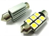 LED žarnice 70200 - C5W, 12V, 6xSMD, bela, 2 kosa