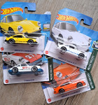 Hot Wheels, Porsche, komplet, kolekcija 5x avto
