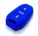Silikonska zaščita za avto ključ SEL066-3  - Citroen, modra