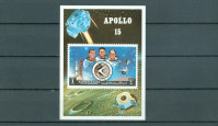 Ajman 1972 vesolje Apollo 15 blok MNH**